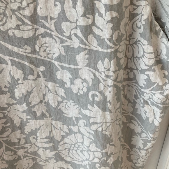 LV Clothing Made in Italy Linen Dress Light Gray M - Picture 7 of 9